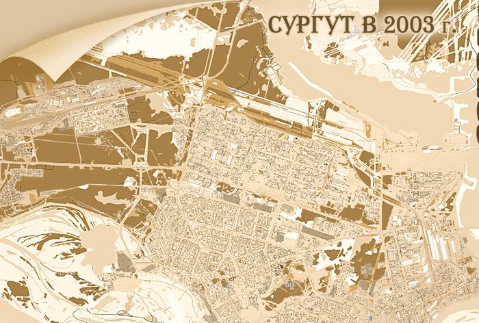 Карта Сургута 2003 г. 