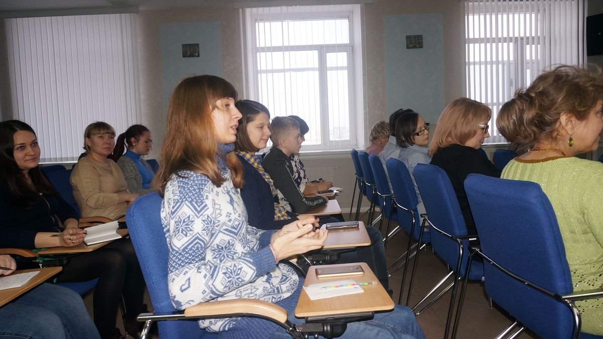 Юные посетители семинара