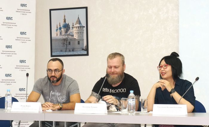 Р. Войко, В. Ханжин, К.О. Токтонова - члены жюри